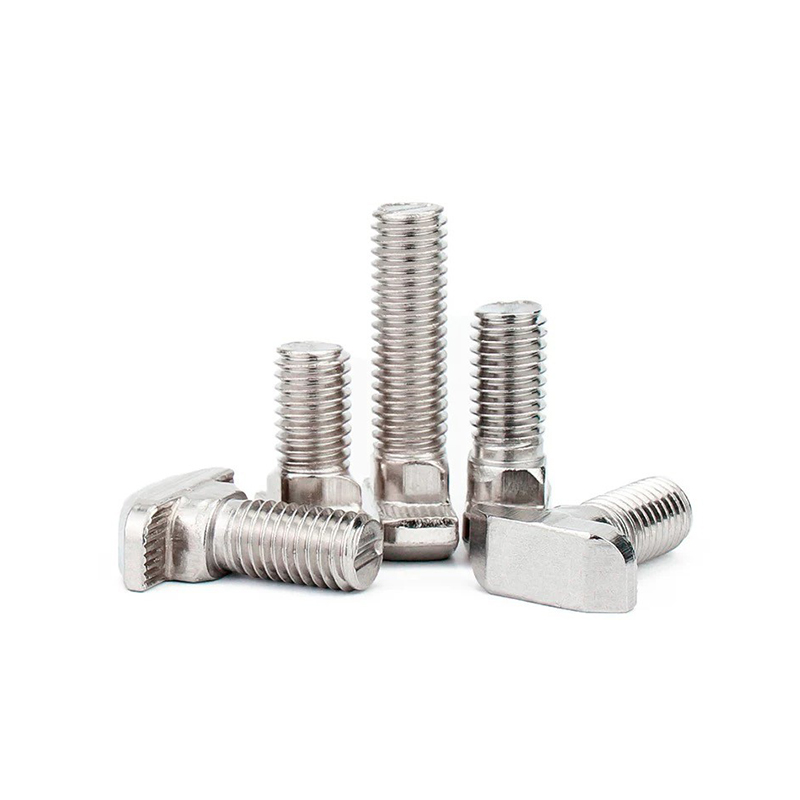 DIN186 Skrutky s T-hlavou z nehrdzavejúcej ocele so štvorhrannými skrutkami DIN186 Skrutky s T-hlavou z nehrdzavejúcej ocele so štvorhrannými skrutkami