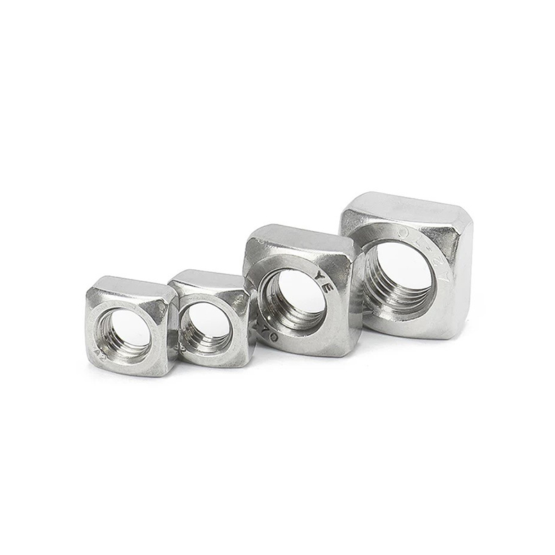 Štvorcové tenké matice z nehrdzavejúcej ocele DIN 562