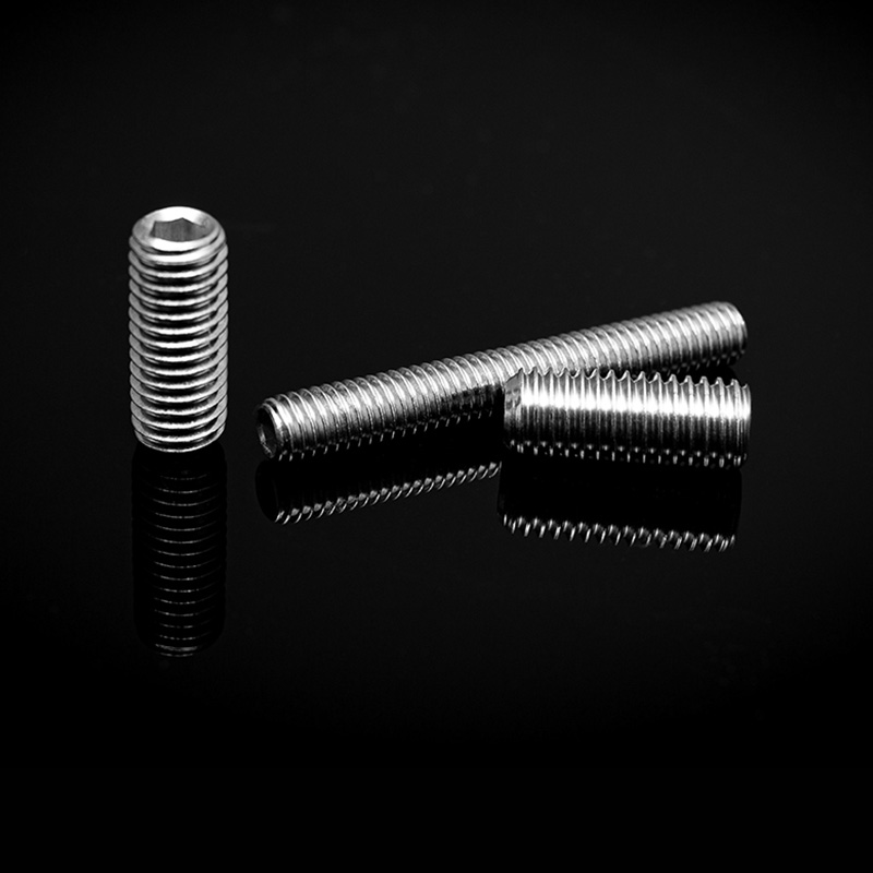 DIN 913 Šesťhranné nastavovacie skrutky z nehrdzavejúcej ocele s plochým hrotom